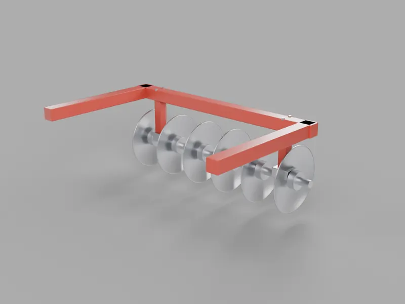 Generic disc harrow gang, generic demo