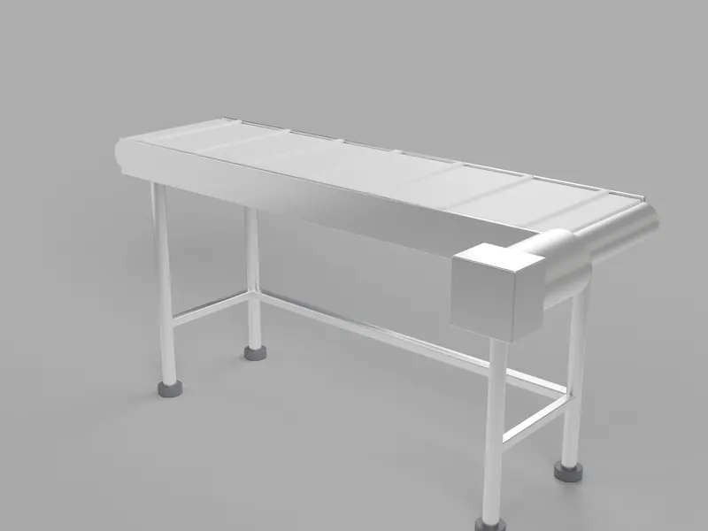 Stainless sanitary belt conveyor, generic demo