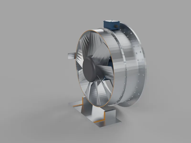 Axial fan · section, generic demo